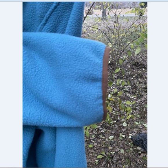 The North Face Men's Size L Blue/Brown Carbondale 1/4 Snap Fleece Hoodi… - Picture 6 of 8